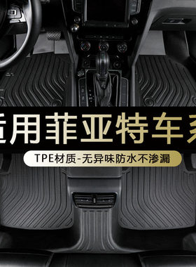 专用菲亚特tpe全包围防水脚垫