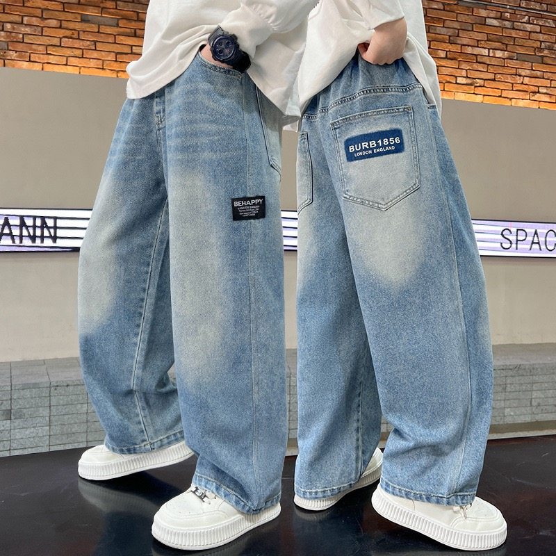 男童牛仔裤春秋款2026新款儿童装春季休闲宽松直筒裤帅气男孩春装,童装/婴儿装/亲子装,儿童牛仔裤,淘宝优惠券,粉丝福利购,淘宝优惠卷