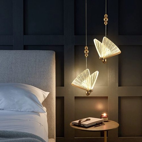 轻奢led床头餐厅吊灯网红