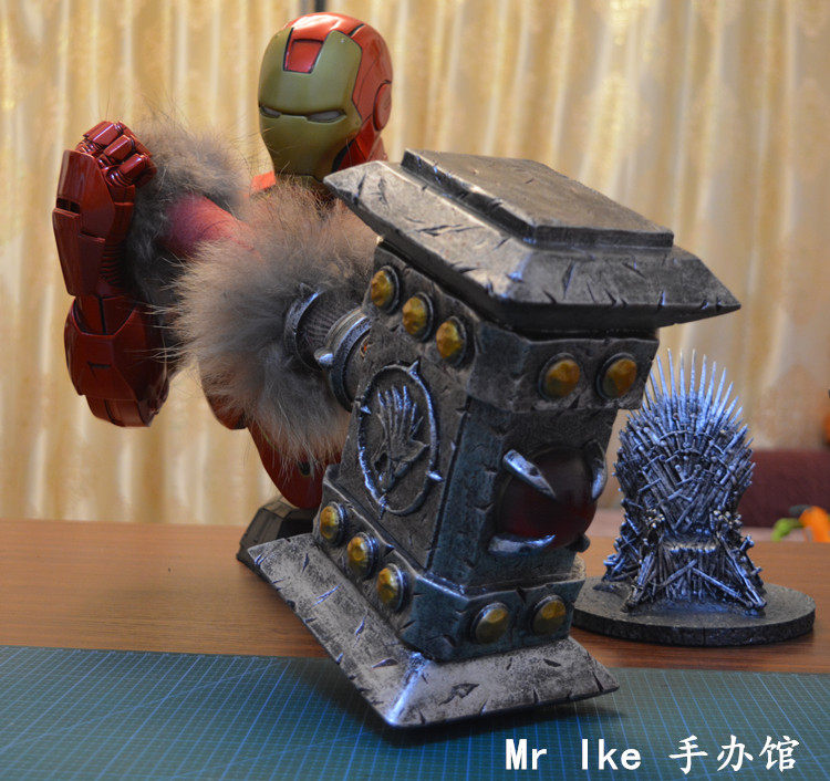 毁灭之锤 魔兽世界电影周边部落奥格瑞姆 1:1 手办模型 现货包邮