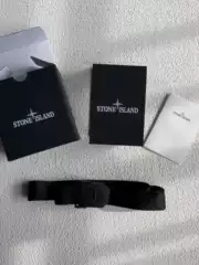 Functional Island Belt for Men, Black, ins Trendy Brand, High Street Versatile, Smooth Buckle, Metal Head, Canvas Webbing Belt, Belt