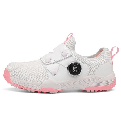 新款高尔夫球鞋女旋转钮扣网布