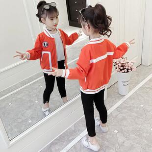 女童春装外套2026新款儿童装小女孩春秋夹克洋气时尚中大童10岁潮