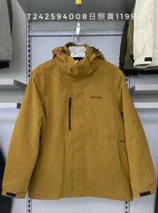 肯拓普242594008户外断码特价秋冬男冲锋衣活里活表两件套三用衣