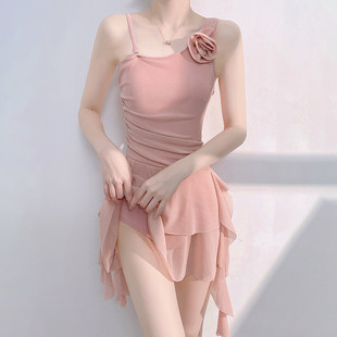 遮肚显瘦 泡温泉高级性感连体裙式 糖味小仙女2025新款 粉色泳衣女款