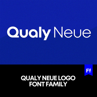 Neue 式 时尚 版 字体mac 圆润无衬线英文字体家族logo标识排版 Qualy