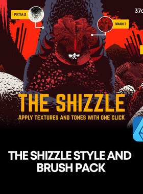 100+绘画纹理圆点插画阴影手绘图案色调纹理背景Affinity笔刷素材