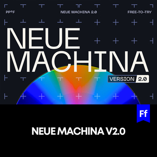 现代潮流酸性逆反差潮牌无衬线英文字体家族 v2.0 Neue Machina