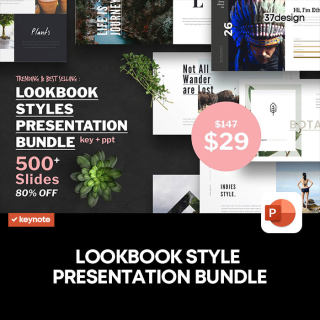 时尚lookbook风格服饰品牌设计ppt幻灯片演示文稿排版模版合集