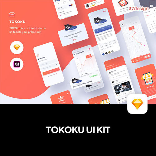 15张购物商店APP移动设备用户界面UI工具包模版 SKETCH格式