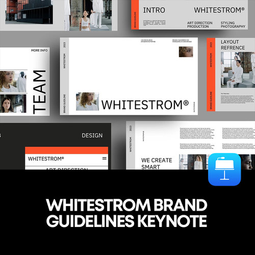 30张极简logo标识视觉导视平面VI设计展示排版版式keynote模版