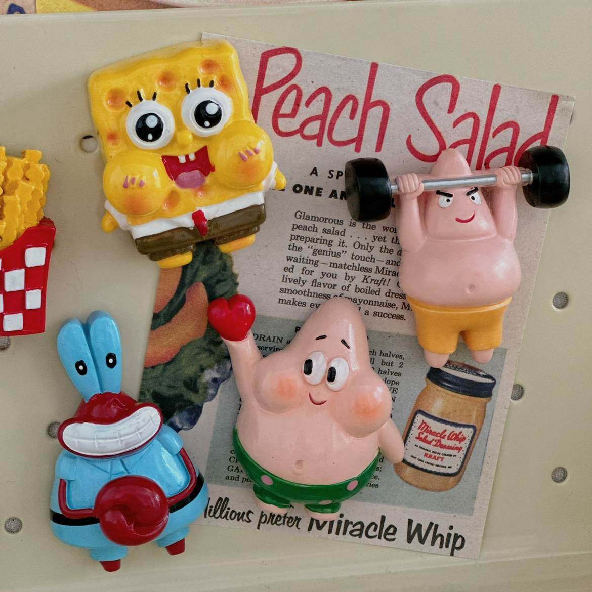 q版海绵星星冰箱贴可爱动画卡通装饰贴白板留言磁贴