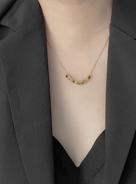 镀18K金女不怕水不掉色项链