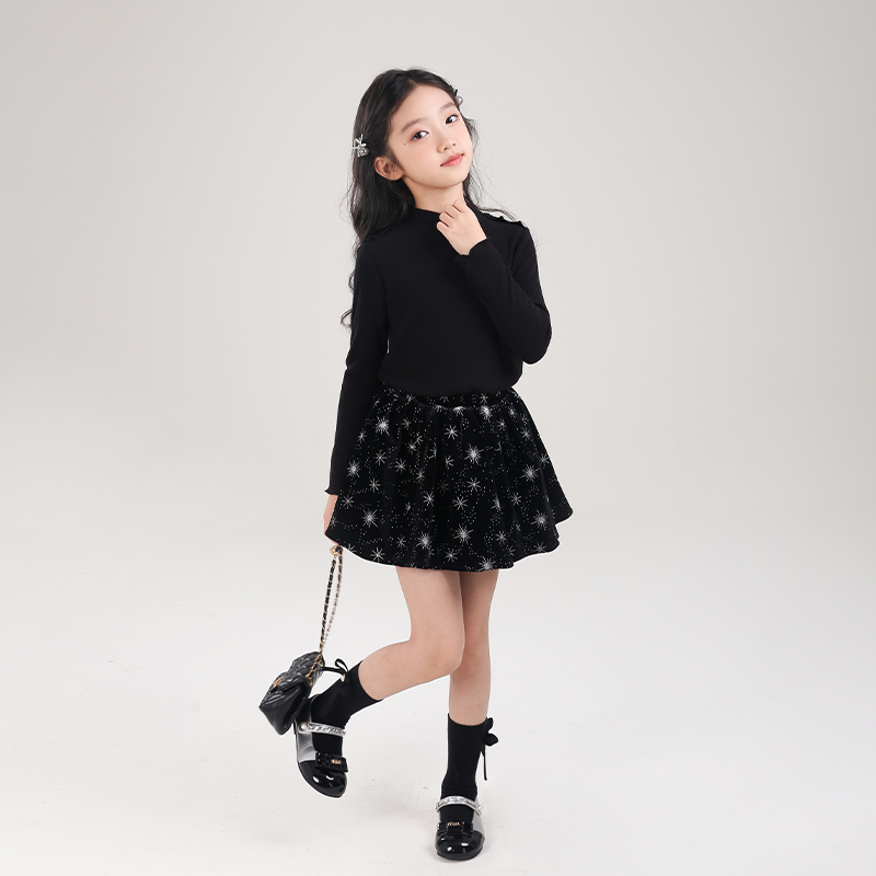 女童长袖T恤2025秋季新款洋气早秋小女孩上衣儿童秋冬内搭打底衫