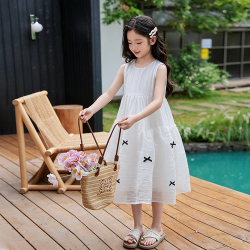 07691225女童连衣裙2026新款儿童公主裙宝宝周岁礼服生日裙子
