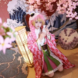 甘露寺蜜璃cos服 甘露寺蜜璃cos甘露寺蜜璃假发甘露寺蜜璃日轮刀