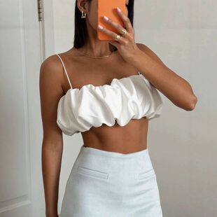 New women sexy boob tube top woman gallus tank top crop tops