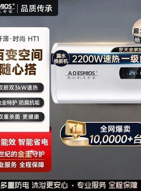正品AOESMIOS家用电热水器储水式速热卫生间洗澡淋浴50L60/80L升