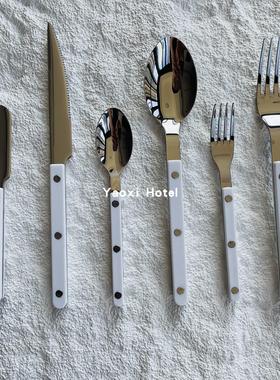 【S家酒馆】西餐刀叉勺套装304中古风水果叉甜品勺高颜值牛油刀