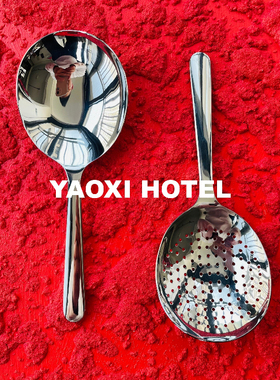【精致出口版】短柄分餐勺304高级感公用勺饭勺漏勺ins饭铲高颜值