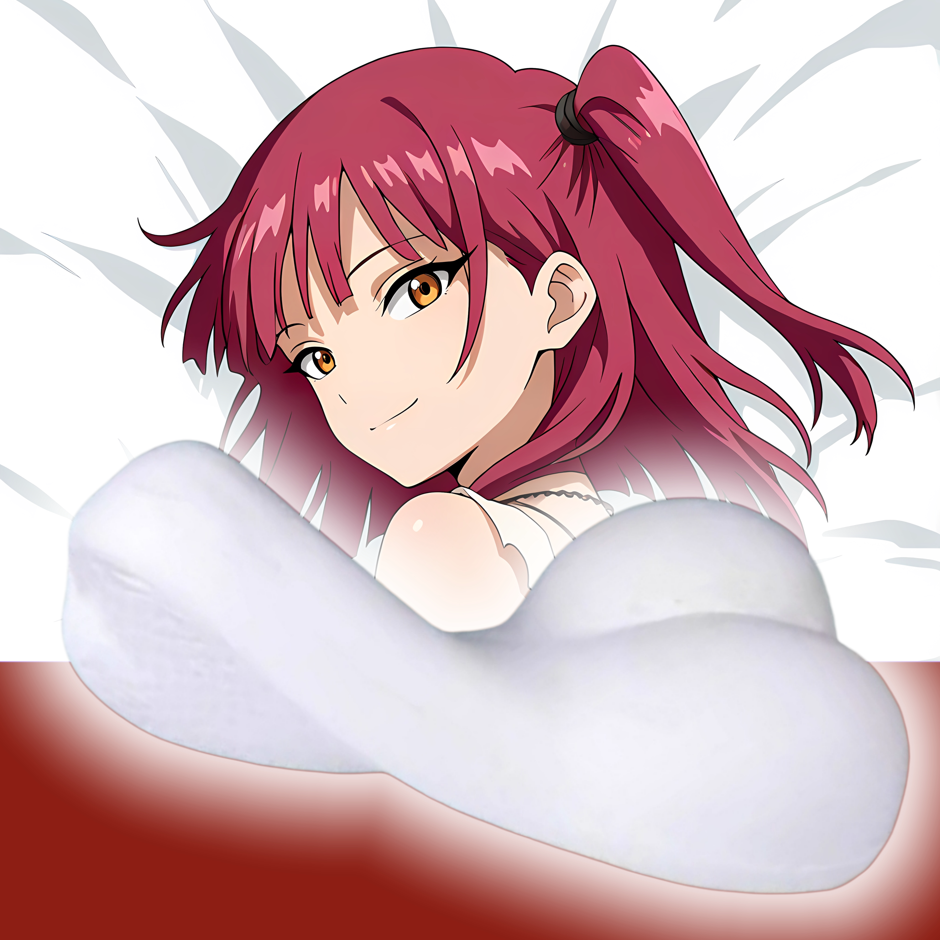 原创-半身异形抱枕人形靠枕定制魔笛MAGI 摩尔迦娜二次元游戏周边
