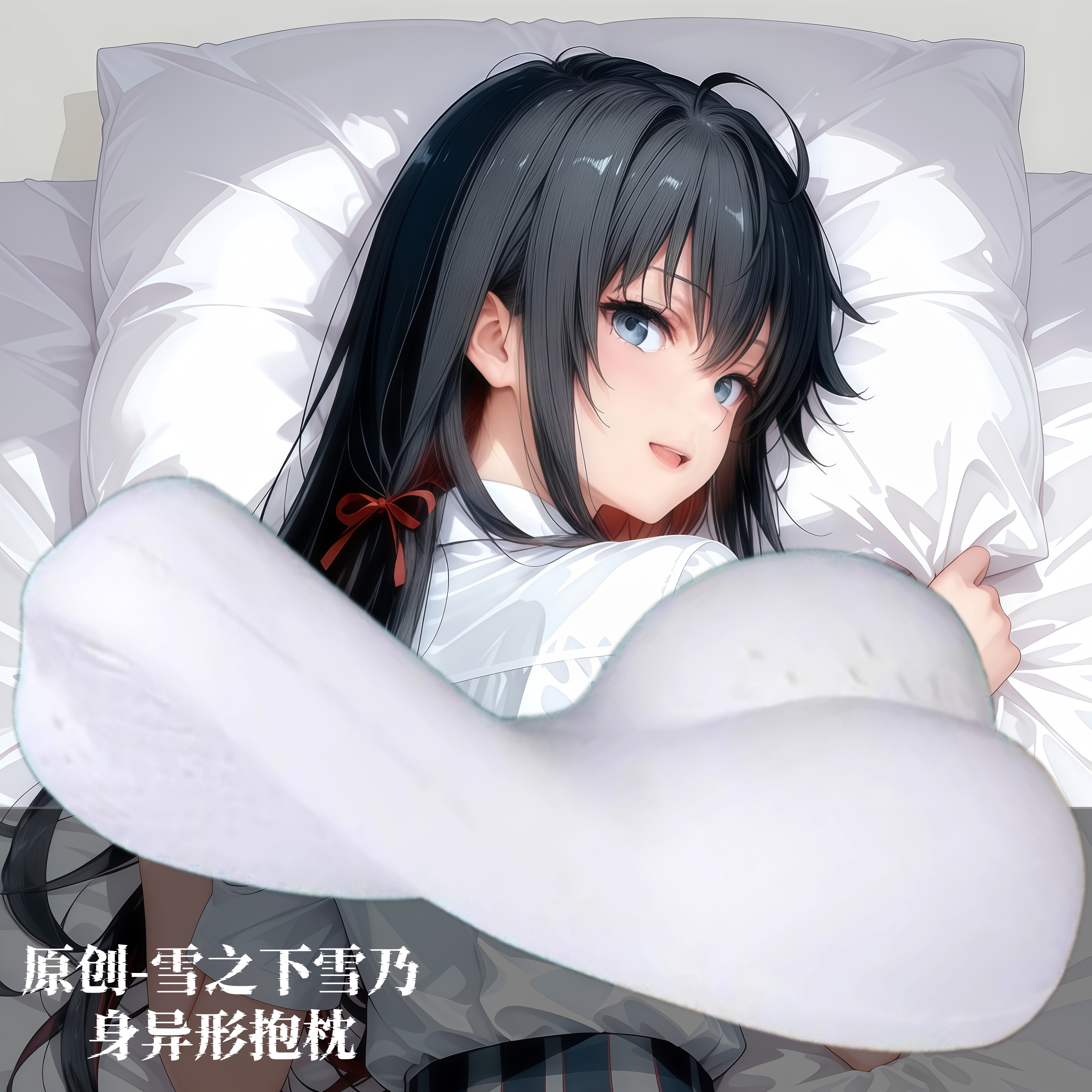 [无敌萌原创]半身异形抱枕芯靠枕套人形雪之下雪乃二次元动漫周边