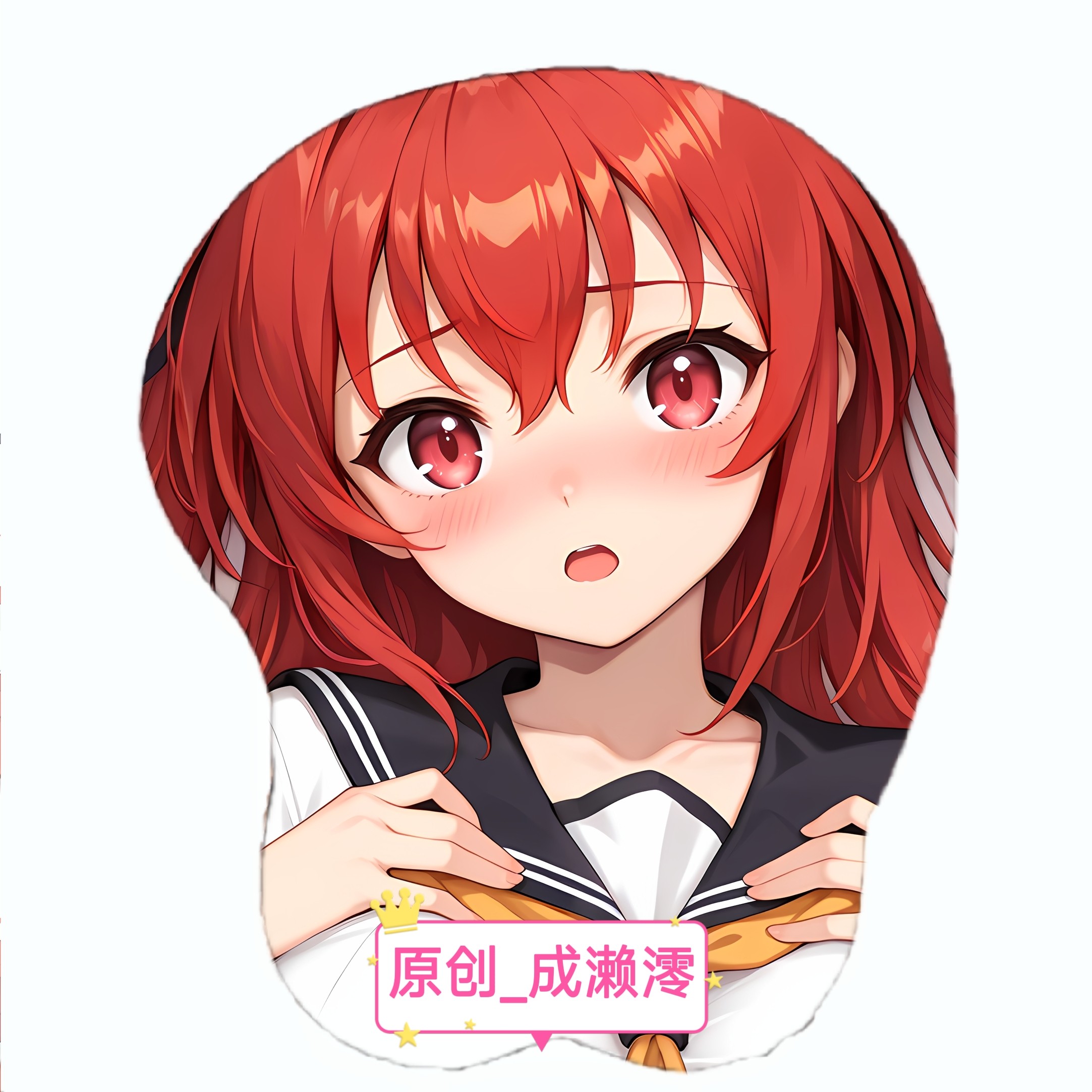 [无敌萌原创]3d胸部立体硅胶鼠标垫新妹魔王契约-成濑澪 二次元