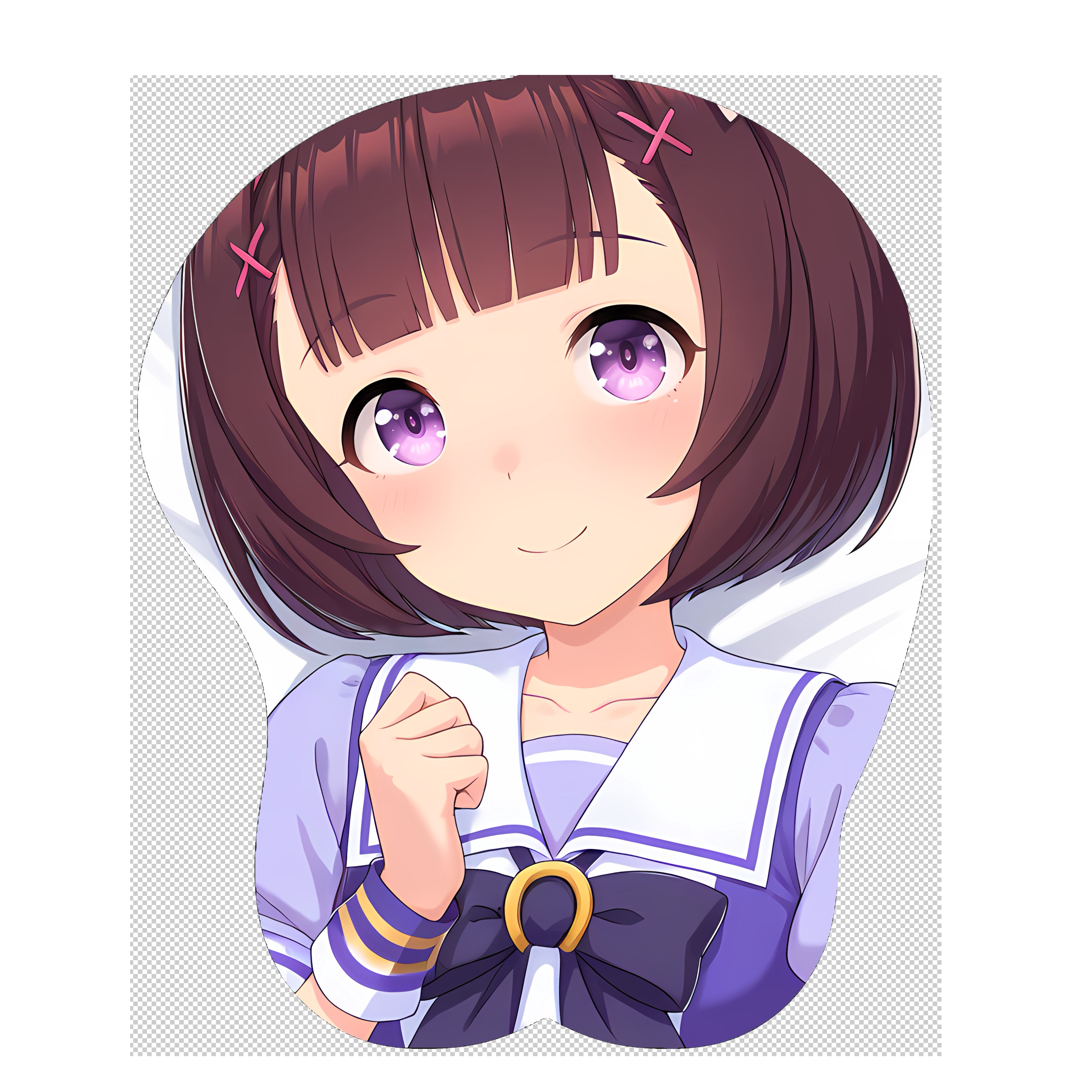 原创-3d胸部立体硅胶鼠标垫定制赛马娘 西野花二次元游戏动漫周边