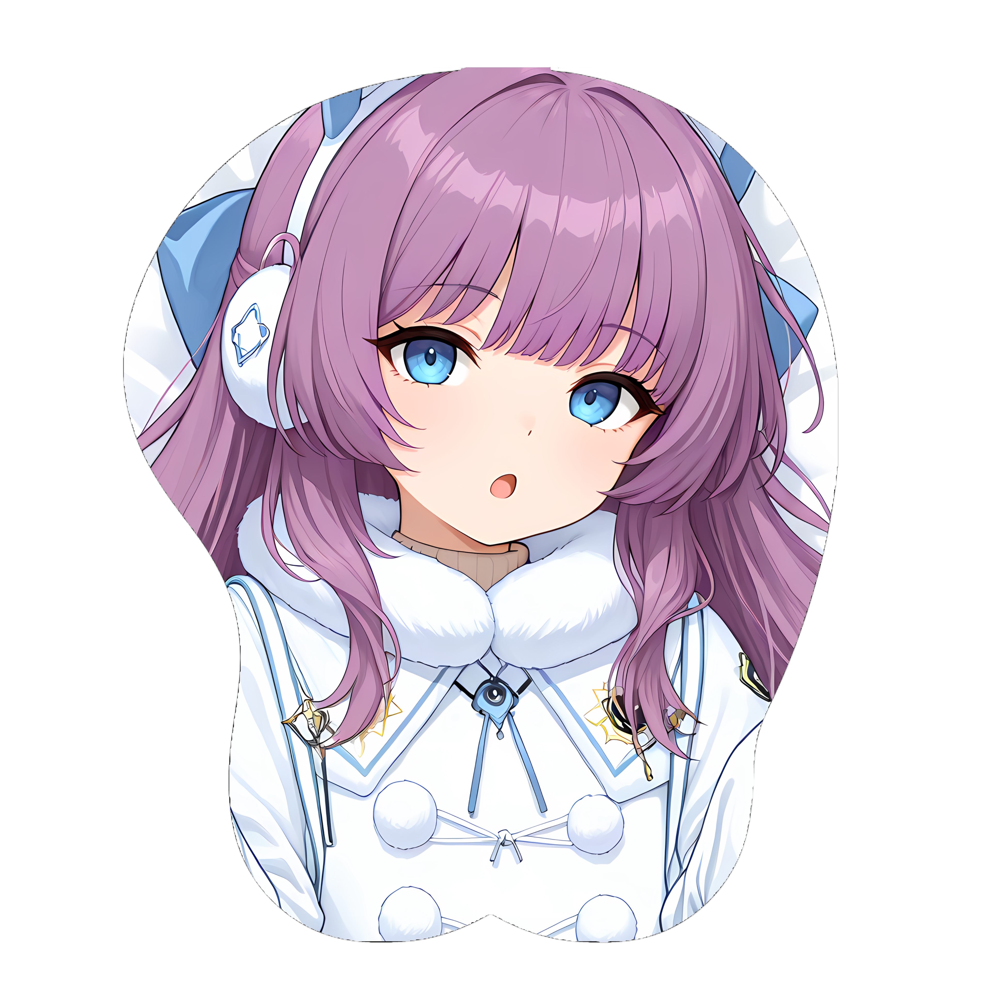 原创-3d胸部立体硅胶鼠标垫定制碧蓝航线 塔什干 二次元动漫游戏