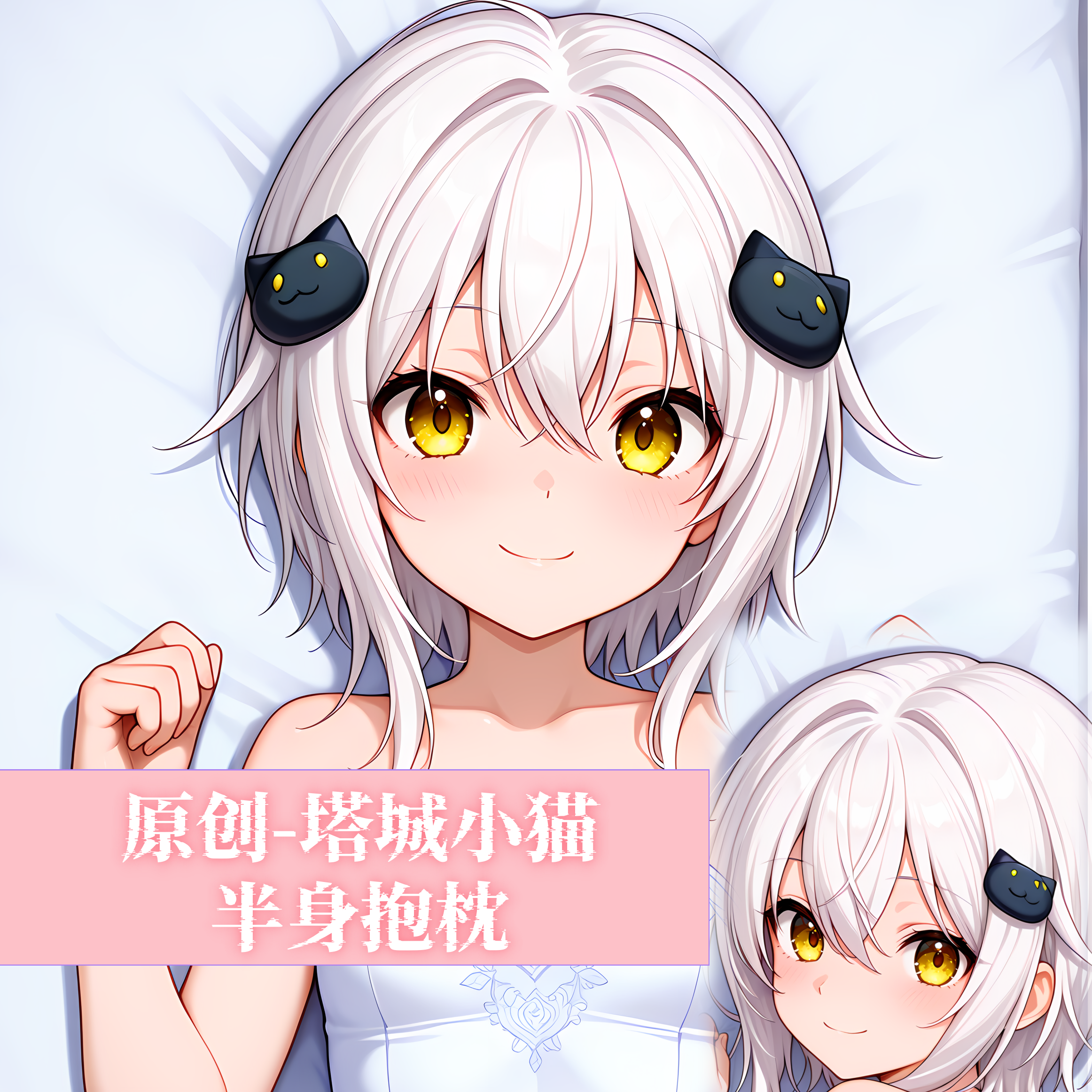 原创-半身抱枕小靠枕枕头芯套定制恶魔高校dxd塔城小猫二次元动漫