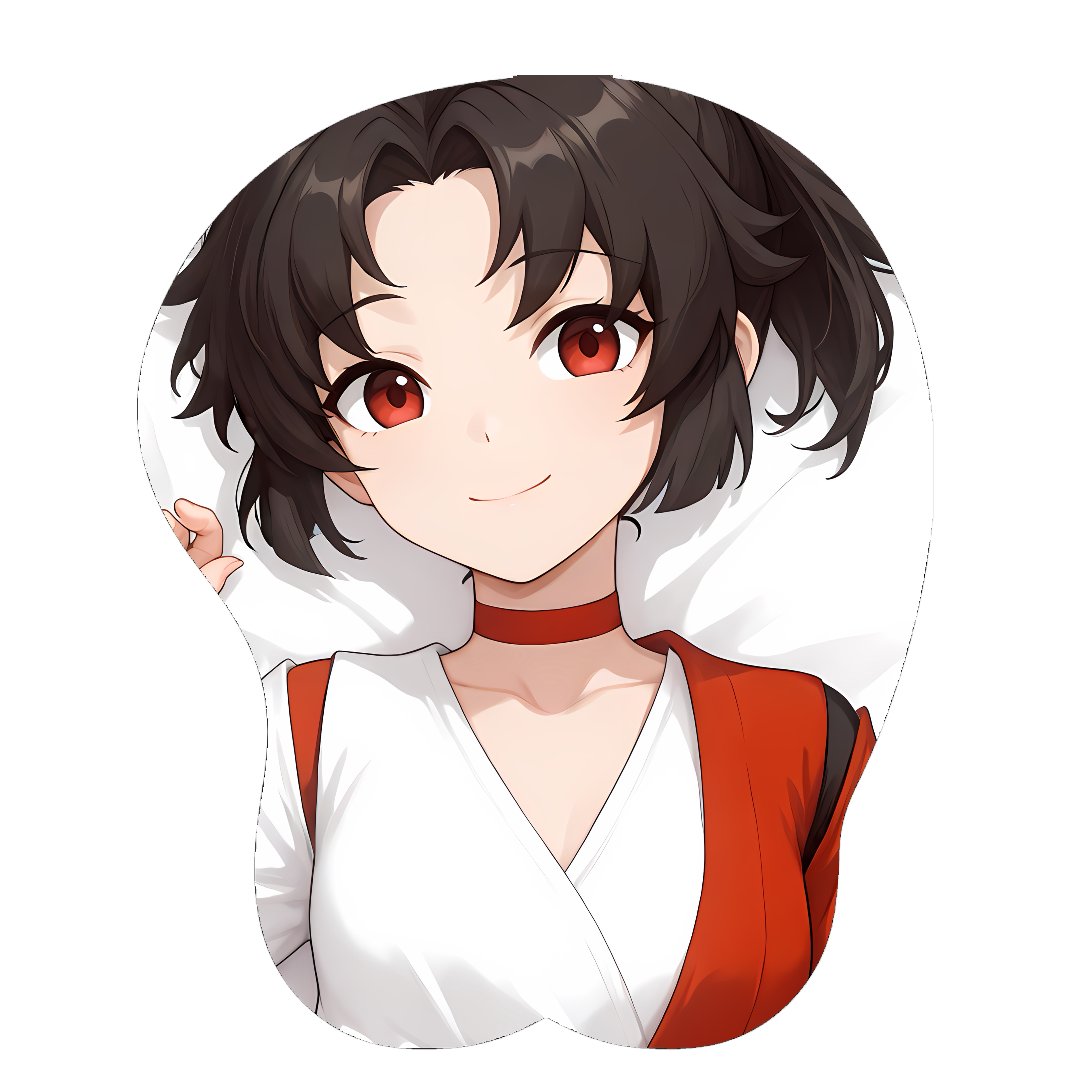原创-3d胸部立体硅胶鼠标垫定制王者荣耀 云缨 二次元游戏周边