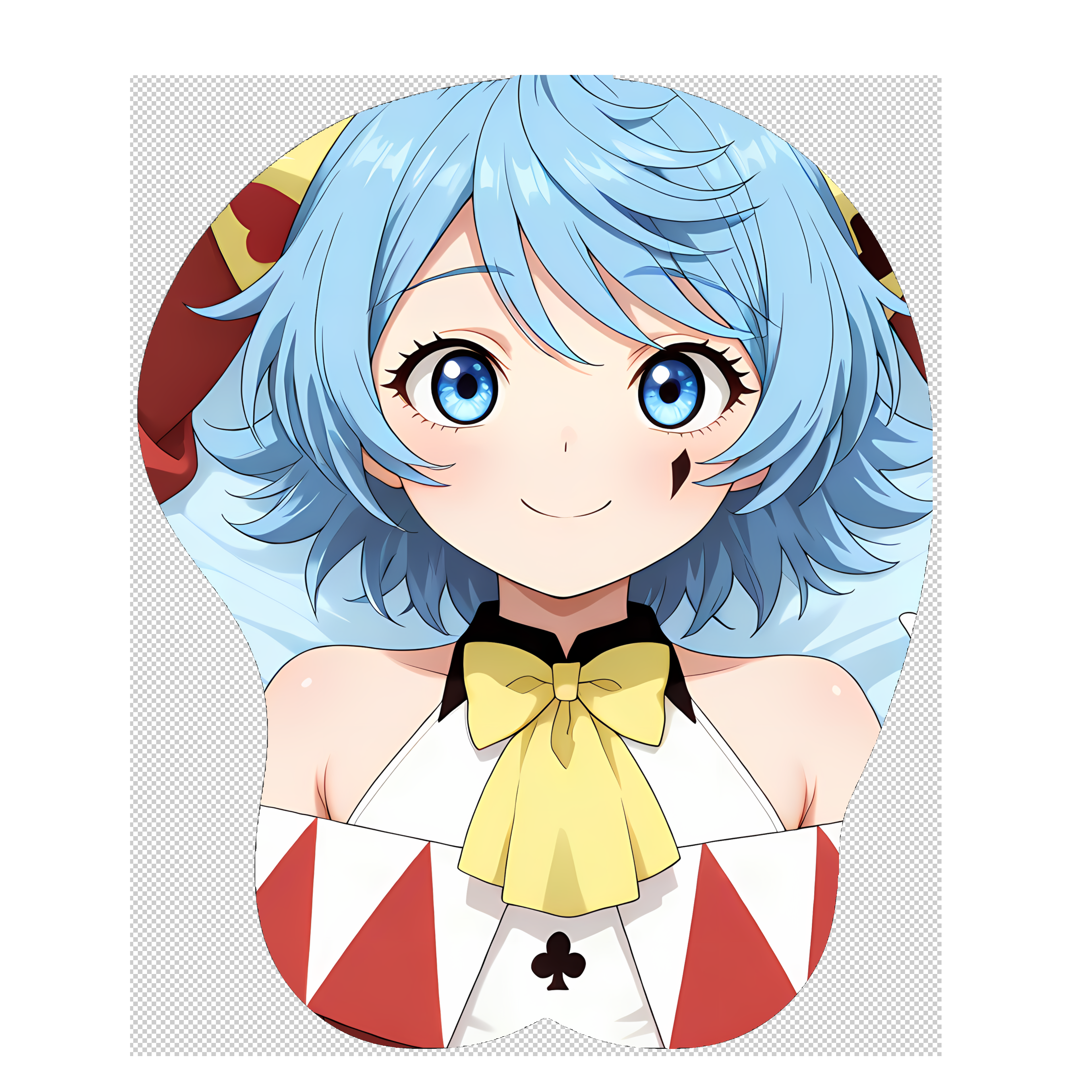 原创-3d胸部立体硅胶鼠标垫定制被放逐的转生重骑士露修·鲁比斯