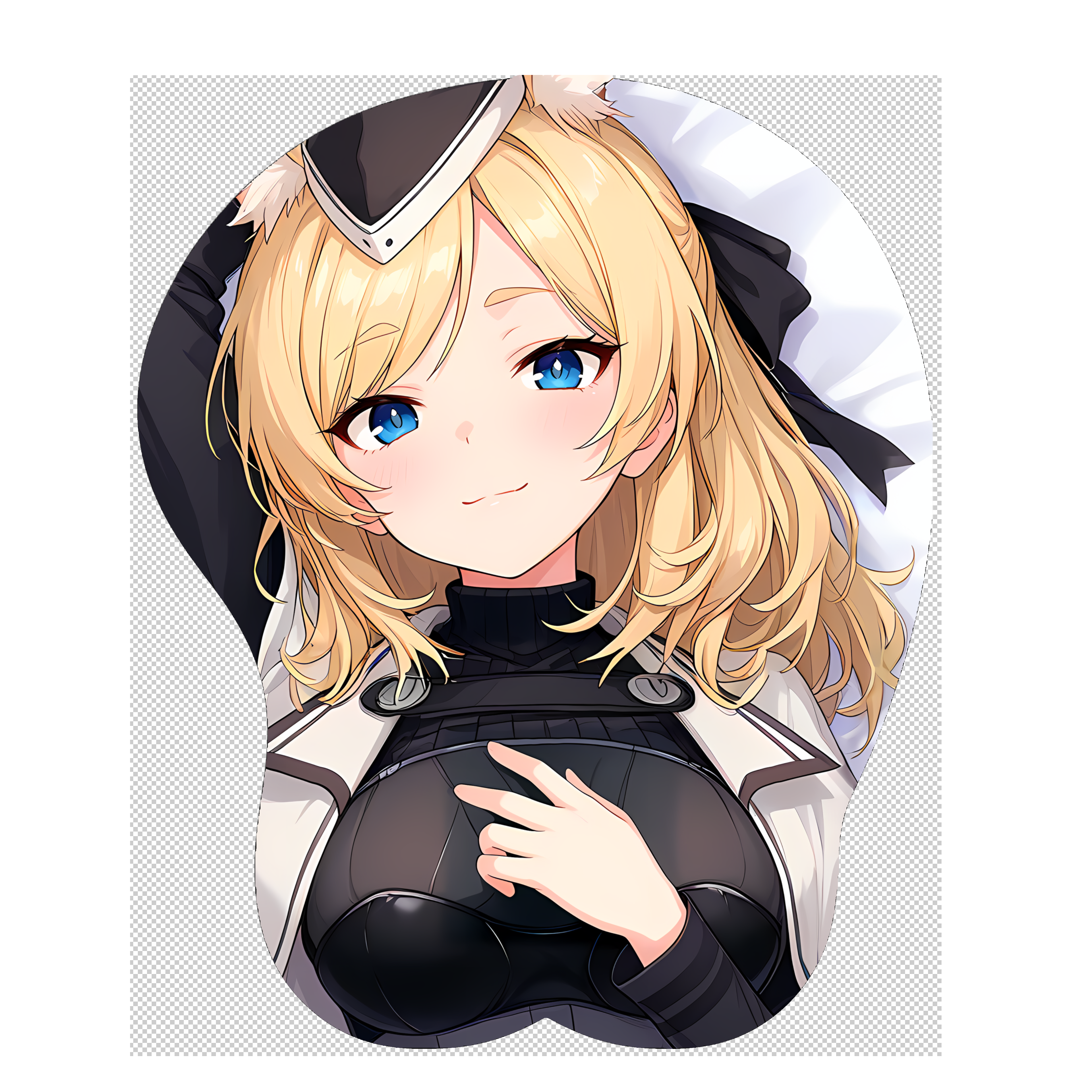原创3d胸部立体硅胶鼠标垫定制明日方舟佐菲亚临光二次元游戏