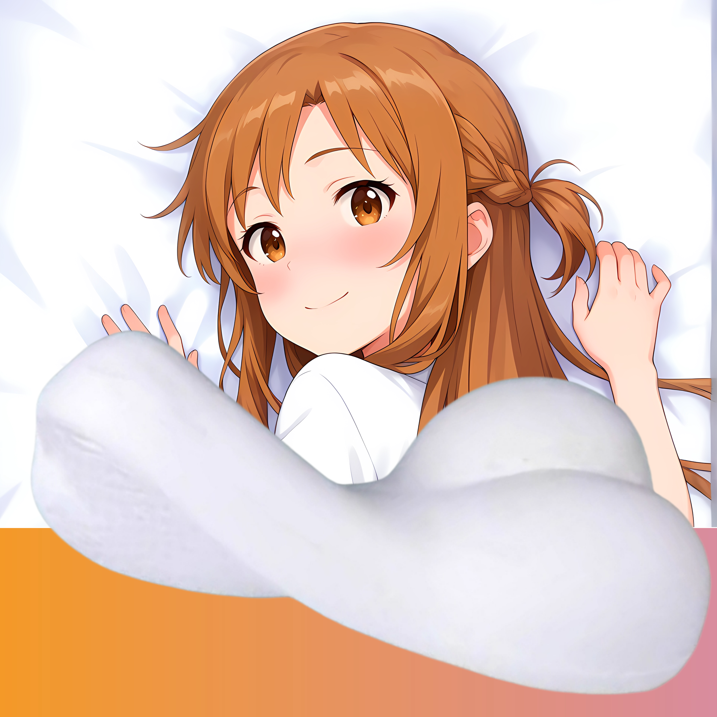 原创半身异形抱枕人形小靠枕头定制公主连刀剑神域亚丝娜游戏动漫