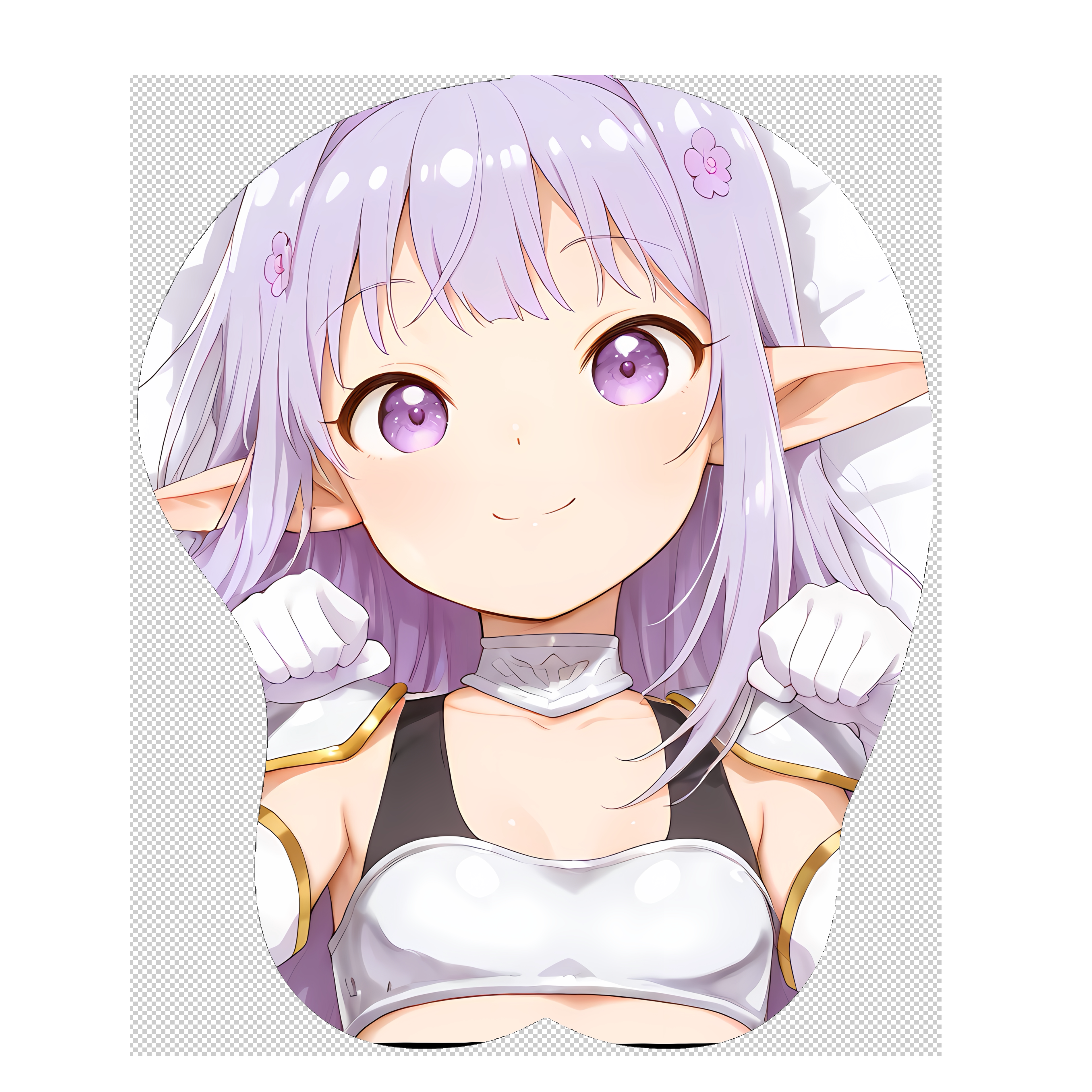 原创-3d胸部立体硅胶鼠标垫定制ENDRO! 艾蕾诺瓦尔·塞兰二次元