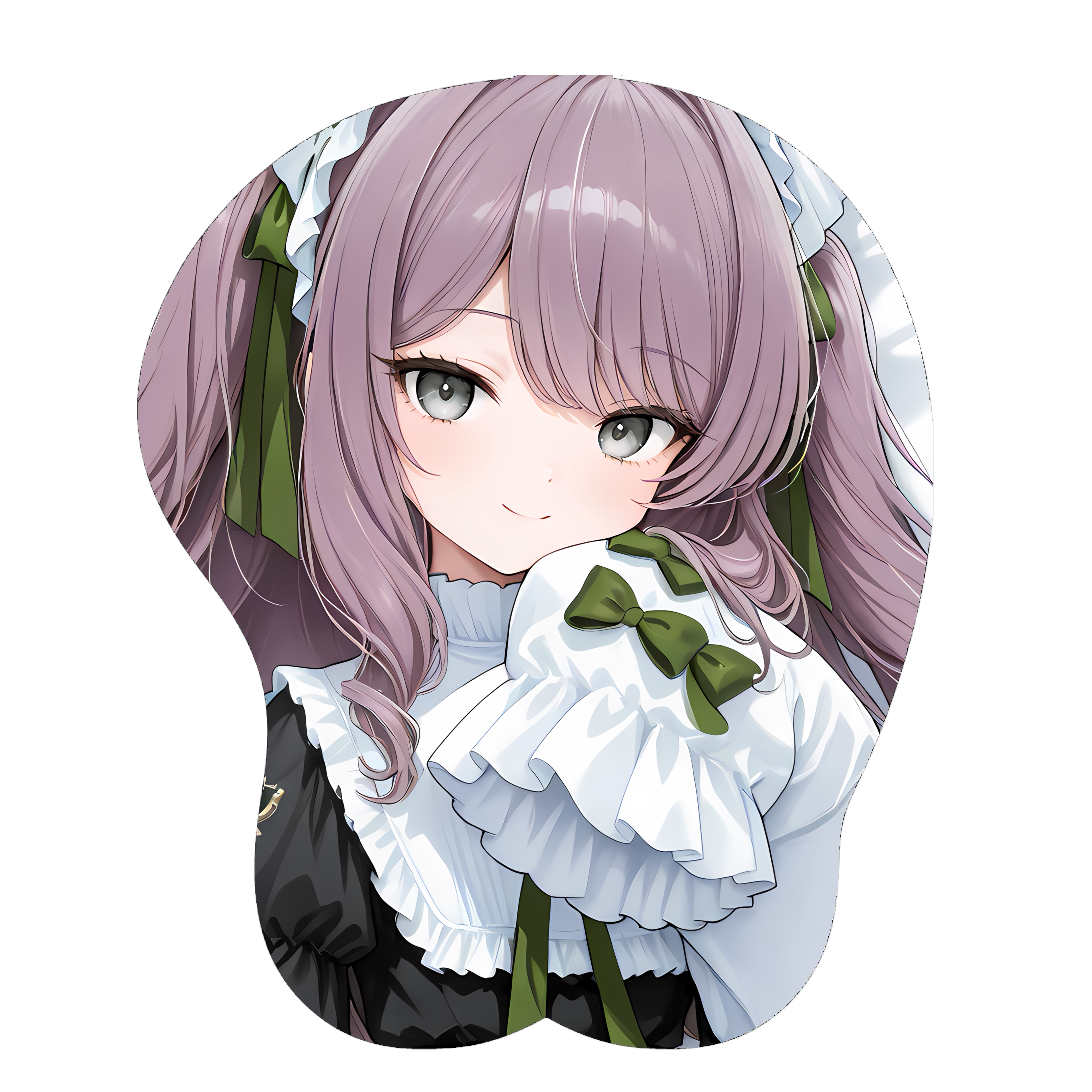 原创-3d胸部立体硅胶鼠标垫蓝色航路库尼贝尔蒂 二次元