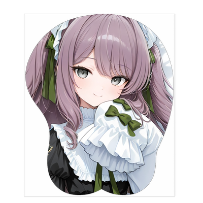 原创-3d胸部立体硅胶鼠标垫蓝色航路库尼贝尔蒂 二次元