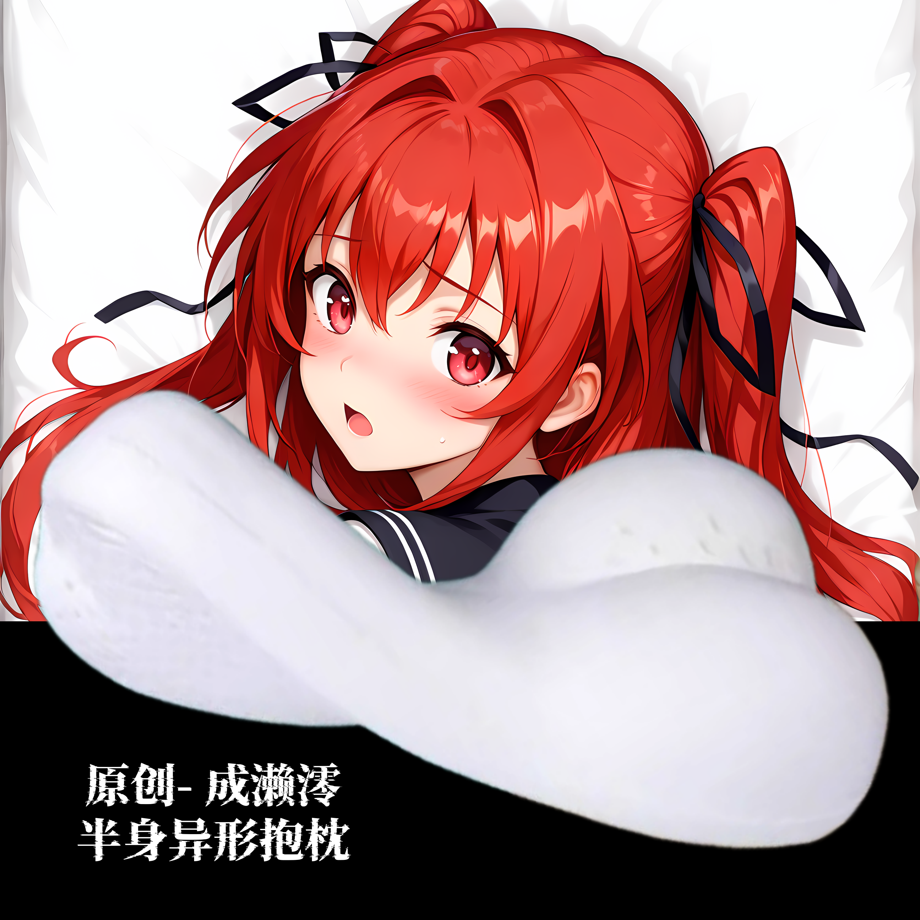 无敌萌原创-半身异形抱枕人形靠枕头新妹魔王的契约者  成濑澪
