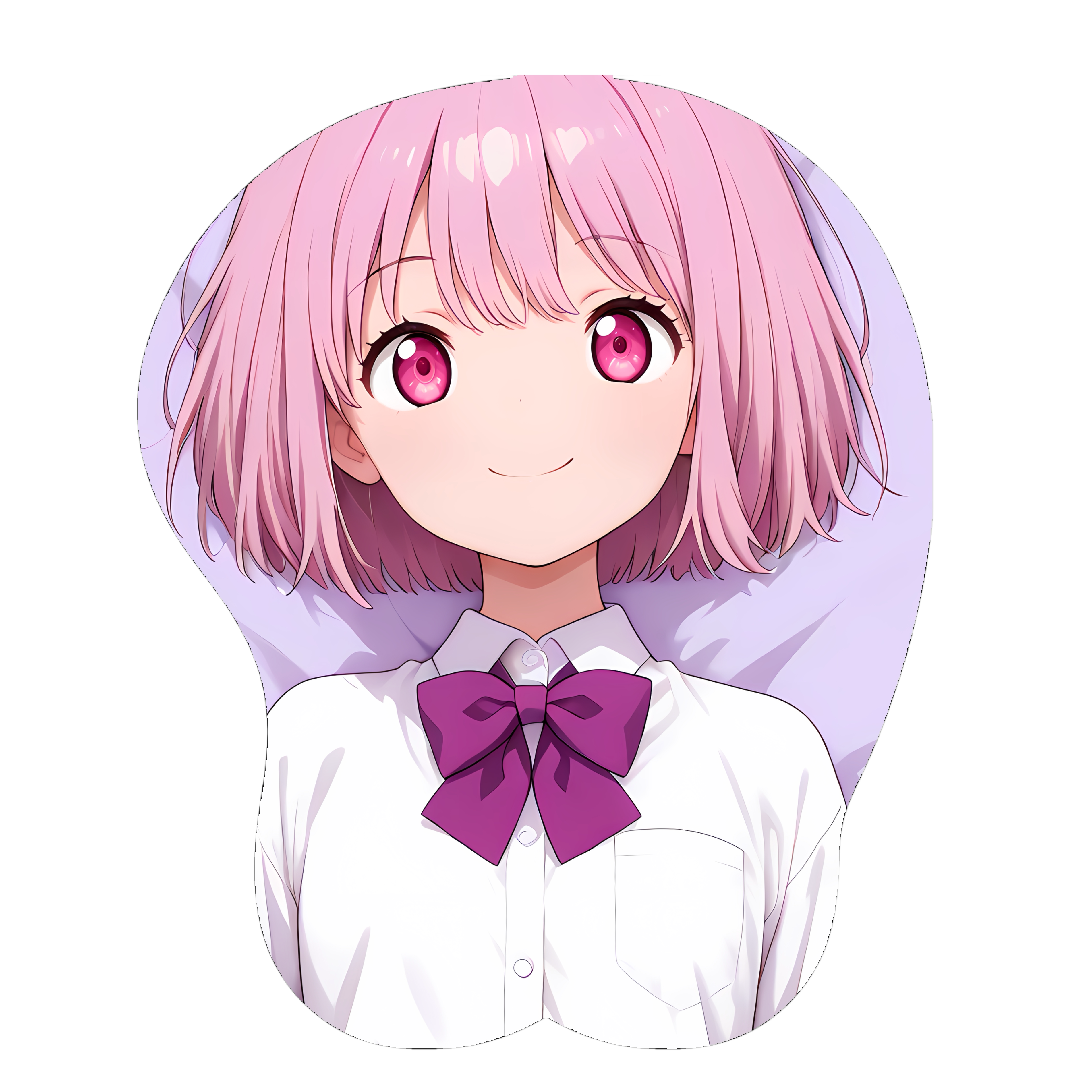 原创-3d胸部立体硅胶鼠标垫定制电光超人古立特 新条茜二次元