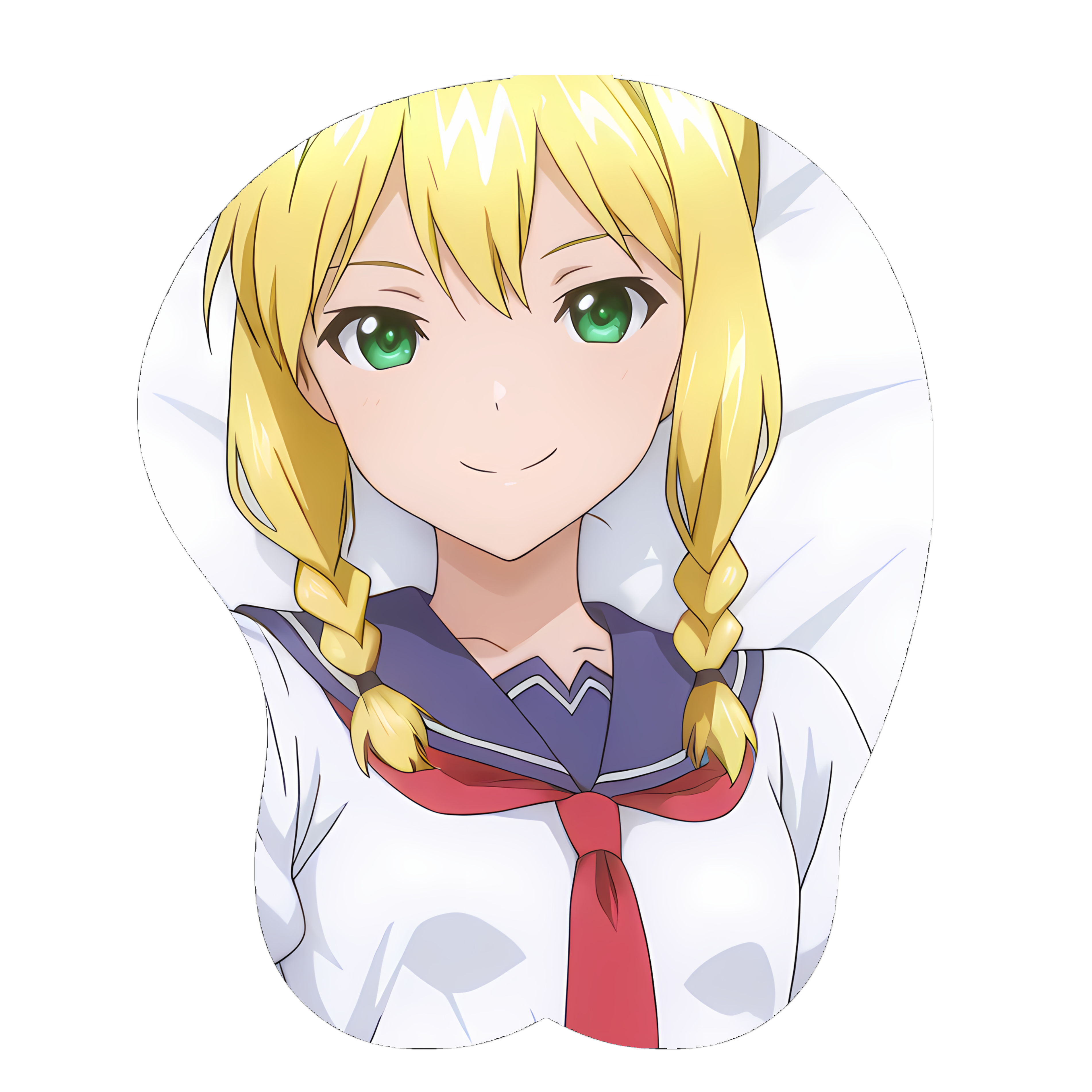 原创-3d胸部立体硅胶鼠标垫定制 魔具少女 姬神木灵 二次元游戏