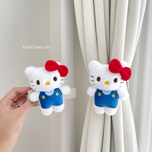 可爱KT酱窗帘绑带窗帘收纳环扣带