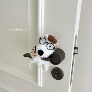 可爱西高地狗狗门把手挂件卧室门把手装饰软萌小礼物新家可爱装饰