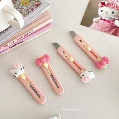 可爱KT蝴蝶结开箱刀少女心