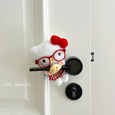 戴眼镜KT门把手装饰挂件