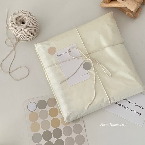 奶油色雪梨纸礼物包装纸套装