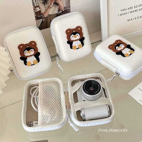 可爱企鹅CCD相机收纳包随身便携