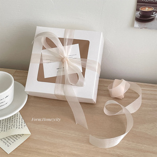 奶油雪纱带柔软细腻鲜花绑带绝美蝴蝶结装饰礼物扎带少女心丝带