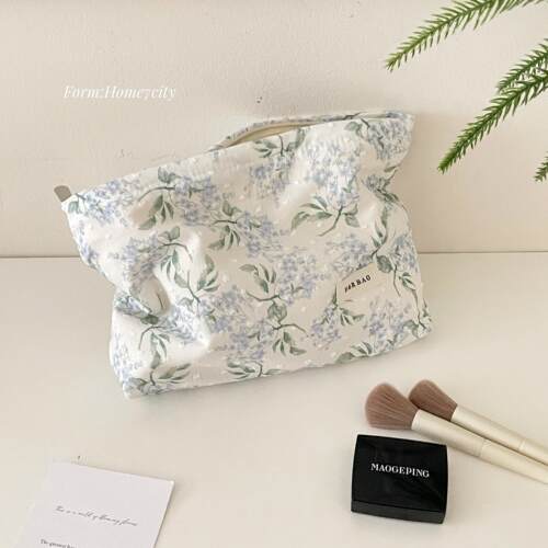 清新蓝色系化妆包ins风