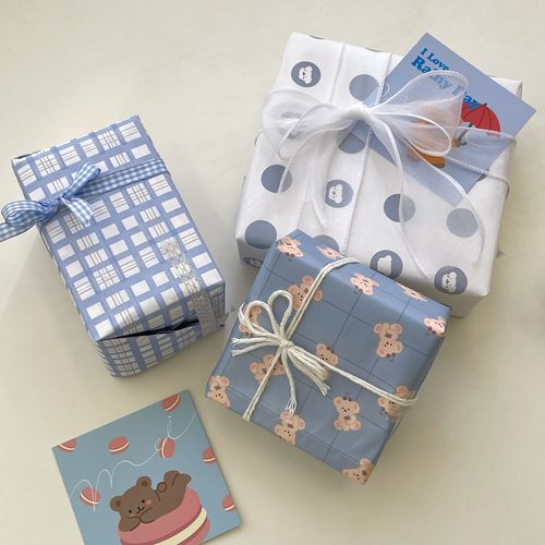 可爱少女心包装纸礼物纸