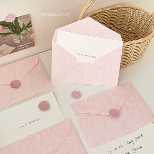 信封+贺卡套装高品质肌理感